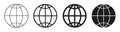 Earth set icons, World signs, Earth globe Ã¢â¬â vector